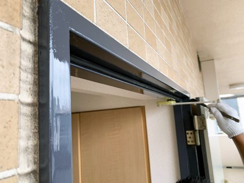 鉄部塗装マンション