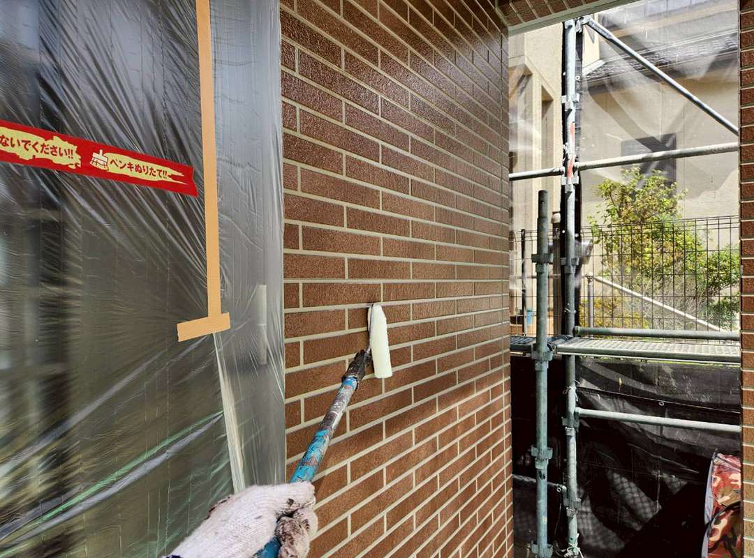 外壁塗装 クリア2回目